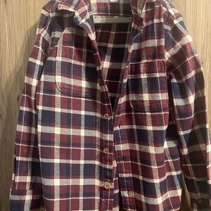 GAP Boy’s Plaid Shirt - Red and Navy